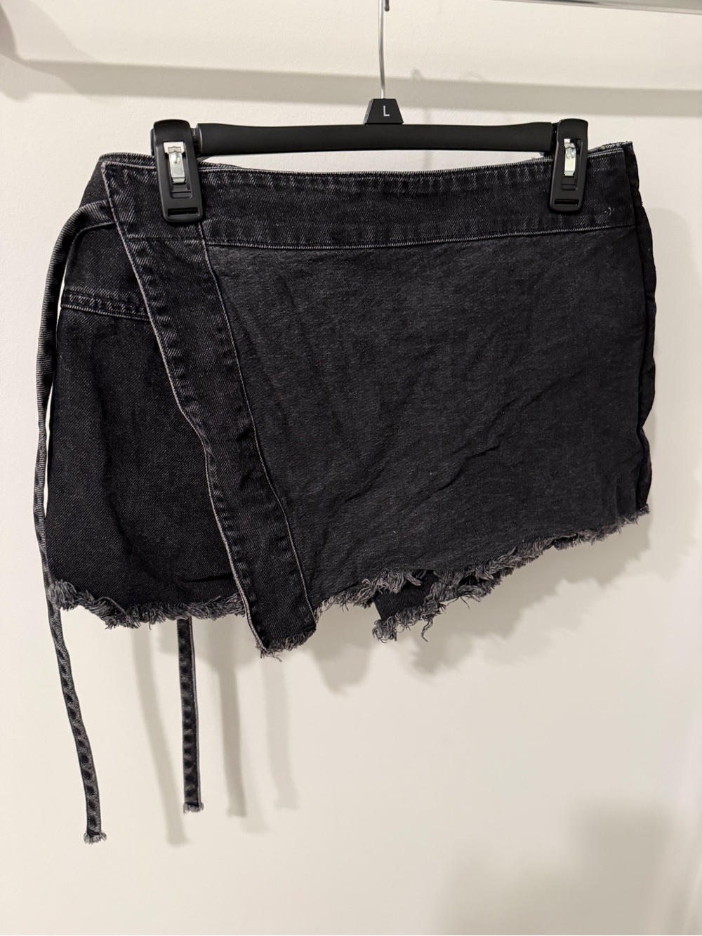 Free people Jean wrap skirt